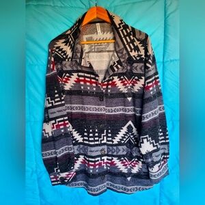 Zenana Women's Long-Sleeve Button-Down Lightweight Top (only used once!)